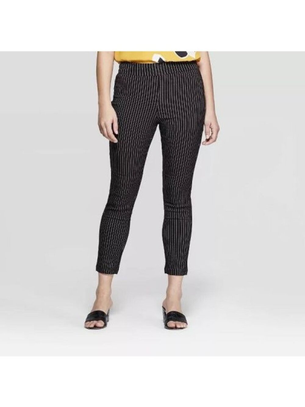 Who What Wear Womens Striped Slim Fit Pants Size 26W